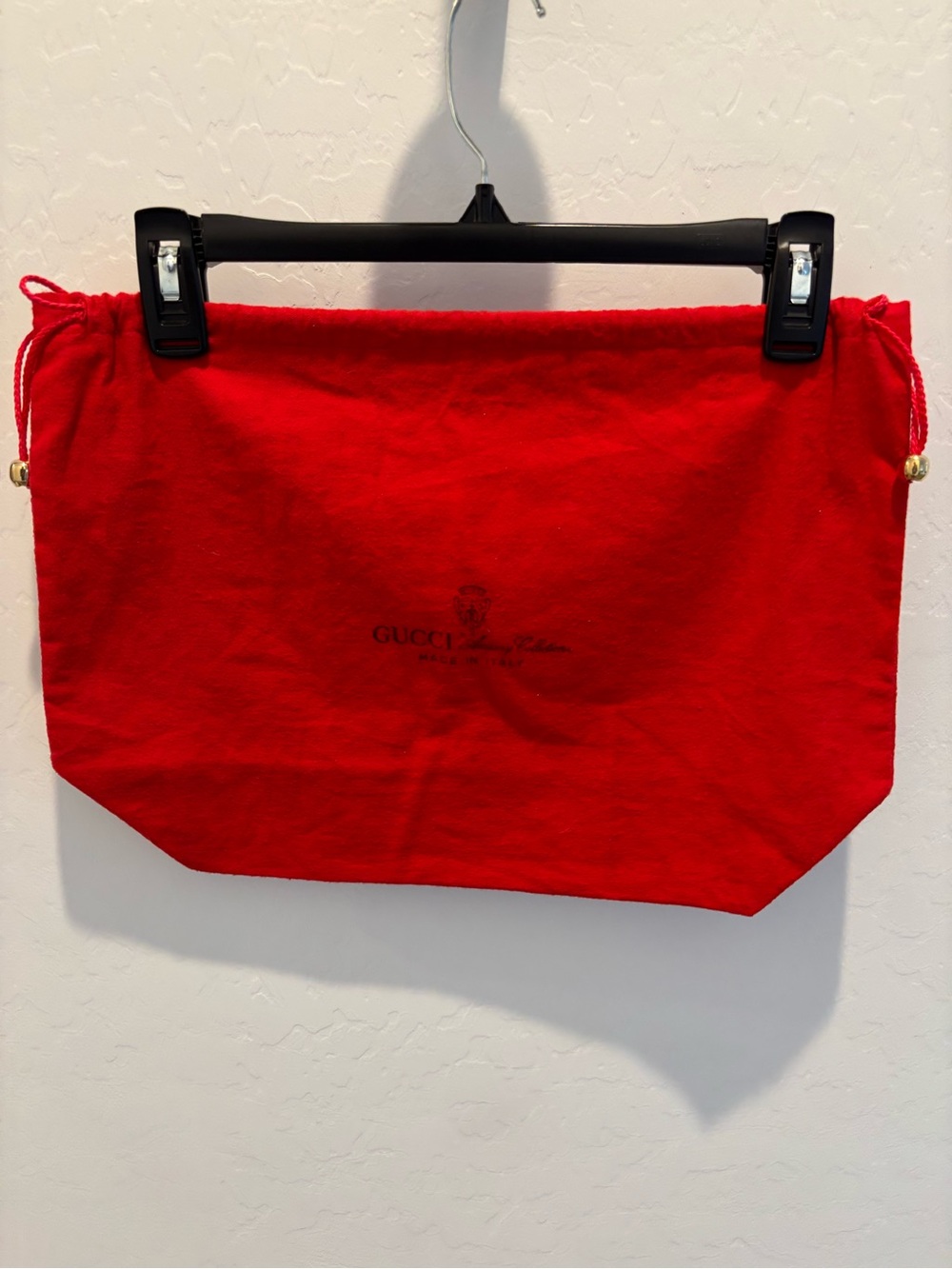 Gucci Anniversary Collection Red Velvet Dust Bag